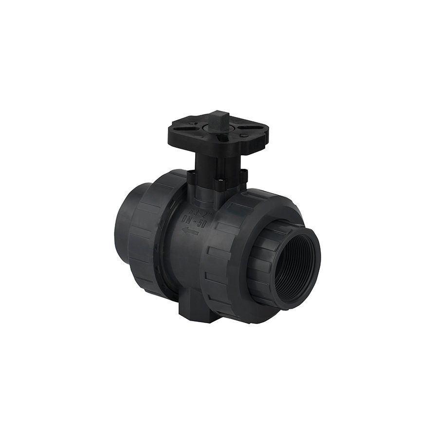 U-PVC Aktüatör Uyumlu Küresel Vana (Tek Taraf İçten Dişli)