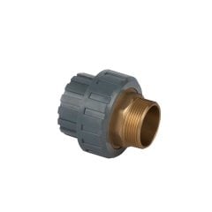 U-PVC Rakor Dış Diş Pirinç Çıkışlı 63