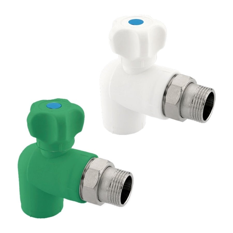 PP-R RADYATÖR VANASI PN 25 - DİRSEKLİ 25 x 3/4''