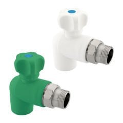 PP-R RADYATÖR VANASI PN 25 - DİRSEKLİ 25 x 3/4''