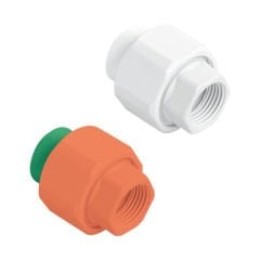 PP-R PLASTİK OYNAR BAŞLI DİŞİ RAKOR PN 25