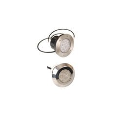 Paslanmaz 3W/12V DC Full RGB Lamba - 3 Power Ledli / Ø 63 Boruya