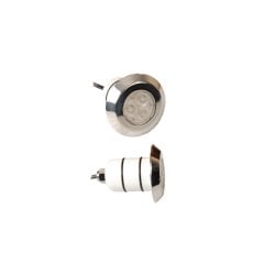 Krom Kaplama 3W/12V DC Full RGB Lamba - 3 Power Ledli / Ayaklı